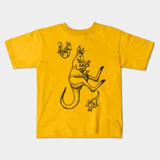 A Levity of Animals: Pouch Potatoes Kids T-Shirt